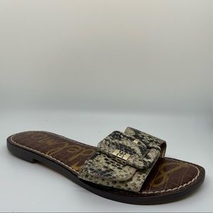 Sam Edelman Snakeskin Granada Slip on Sandal